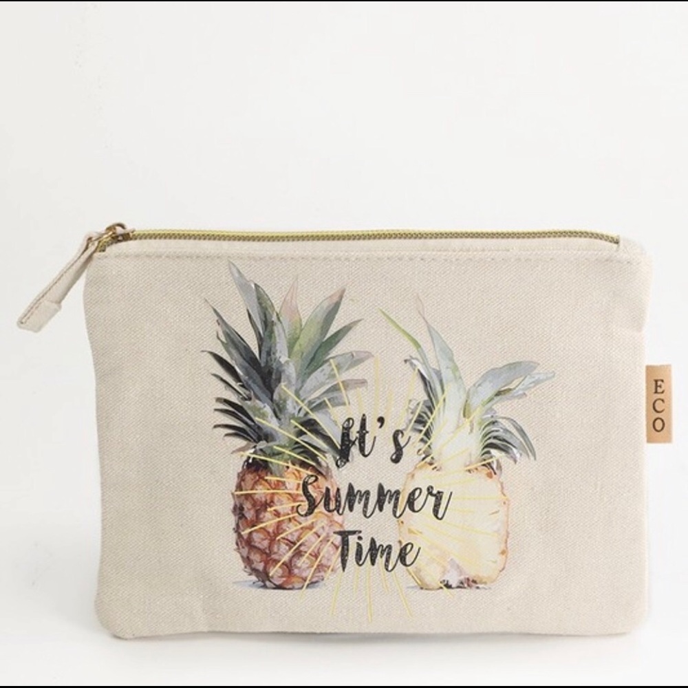 Cute Pineapple Summer Make Up Pouch